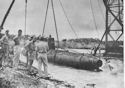 COAST GUARD SALVAGES SUB NEAR GUADALCANAL