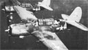Marine Dive Bombers based in the Marshalls en route to target in the bypassed islands.