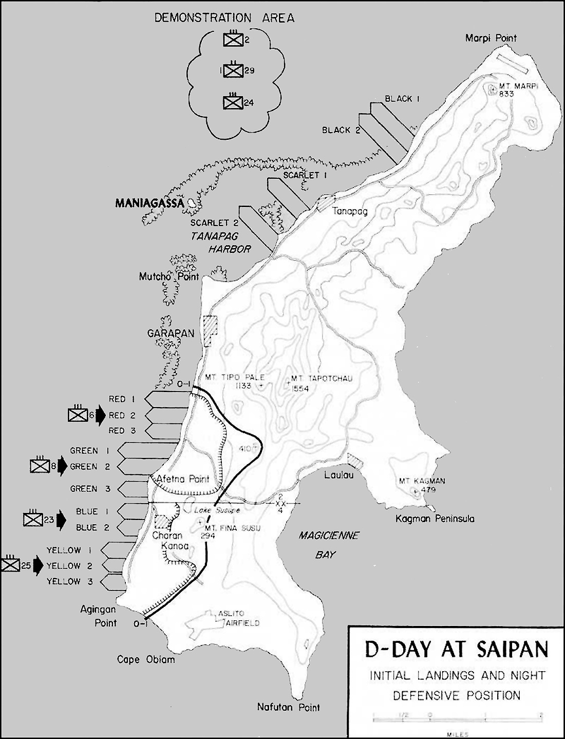 Saipan Ww2 Map