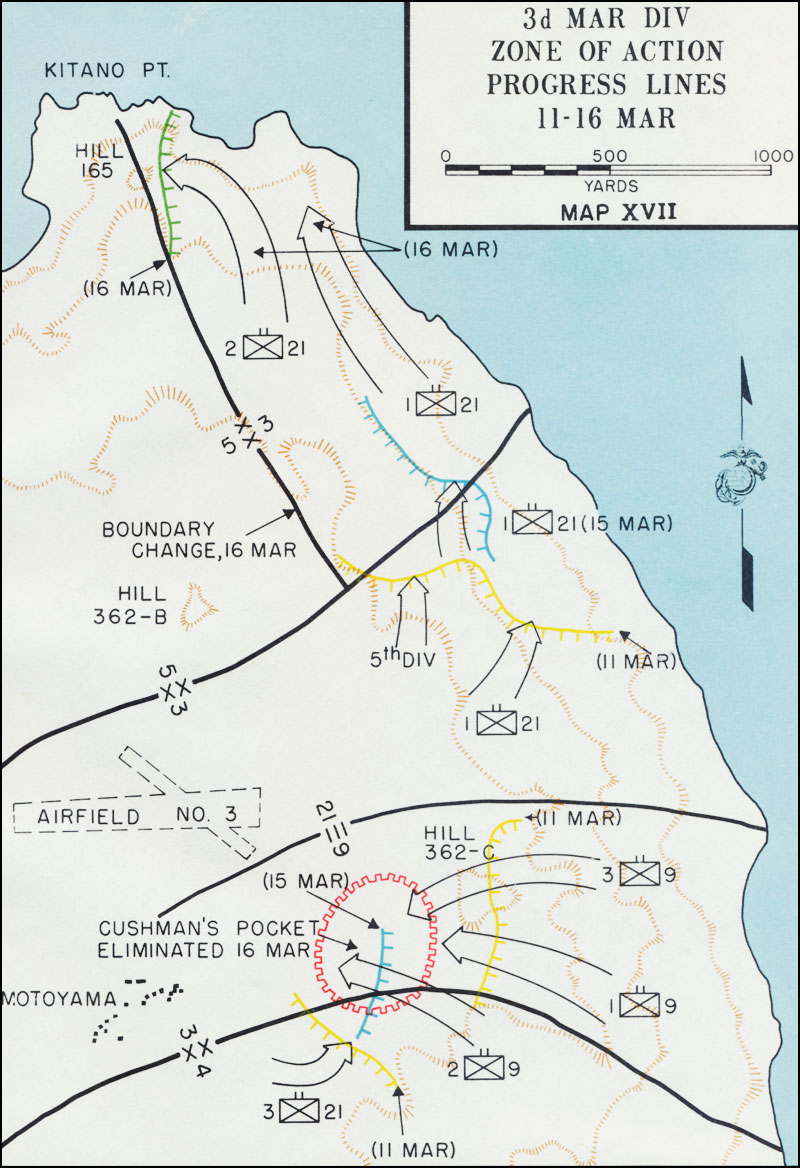 Iwo Jima Tunnel Map