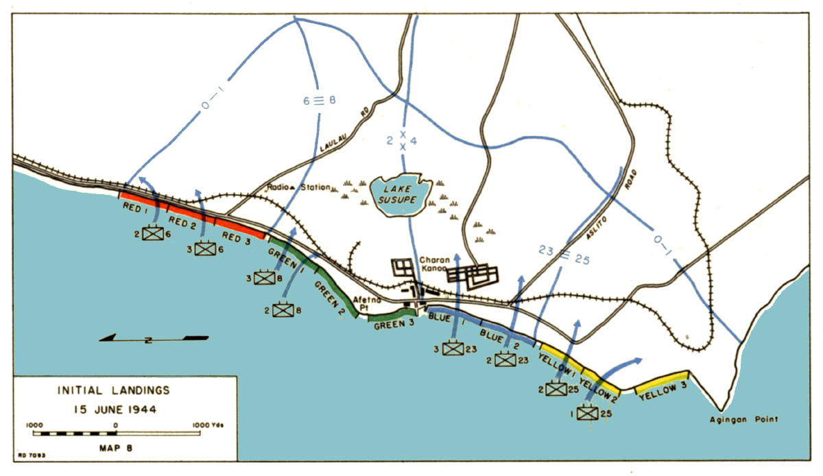 Saipan Ww2 Map Airfield
