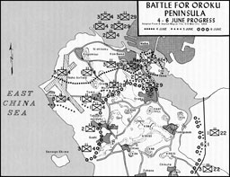 Map 17: Battle for Oroku Peninsula, 4-6 June Progress