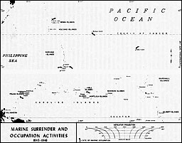 Map 25: Marine Surrender and Occupation Activities