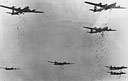 Figure 24. B-29's delivering their payloads over Japan