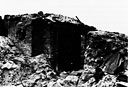 Destroyed blockhouse on Red Beach Three, Roi Island