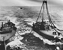 Squadron 5 boats, in a training run from Taboga to the Galapagos Islands in November 1942, fueled at sea from seaplane tender Pocomoke