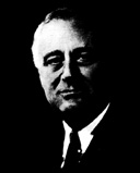 Franklin Delano Roosevelt, President of the United States, 1933 to 1945.