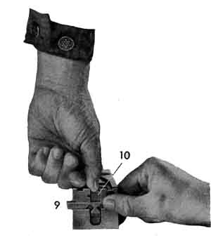 Removing the sear slide.