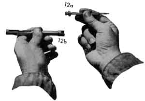 Removing buffer adjusting screw.
