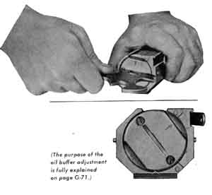 Adjusting the oil buffer