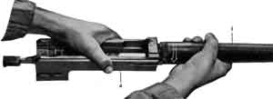 Separating barrel and barrel extension