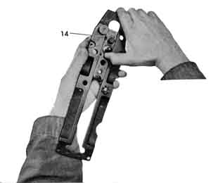 Putting the retractng slide in the bracket.