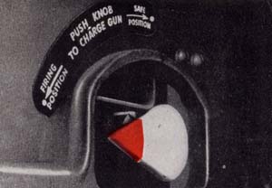 Gun charger control knob