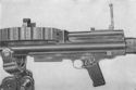 Receiver, Grip and Feed of B.S.A. Aircraft Machine Gun, Cal. .50