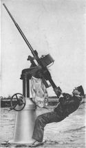 Antoine Gazda Firing the Gazda 20-mm Automatic Cannon