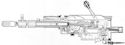 Section Drawing of the Madsen 23-mm Automatic Aircraft Cannon