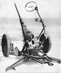 Bofors 20-mm Automatic Cannon, Model L/70, on a Field Carriage