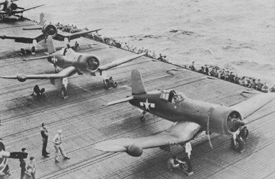 F4U-2N preparing for takeoff