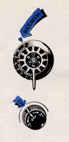 Redicle dimmer maximum; redicle switch on