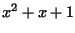 $ x^2+x+1$