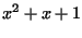 $\displaystyle x^2+x+1$