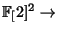 $ \FF[2]^2\rightarrow$