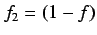$ \displaystyle R(f)=\frac{1}{\frac{f}{R_H}+
\frac{1-f}{R_L}}$