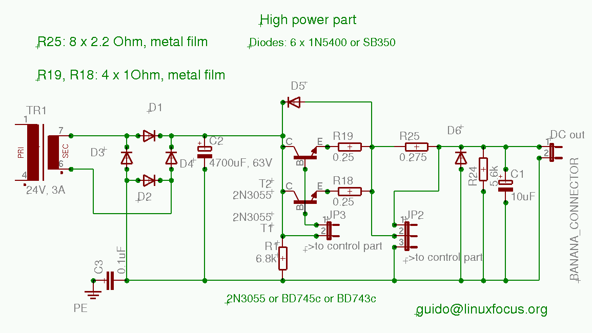 Schaltplan Netzteil 0 30v - Wiring Diagram