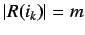 $ \displaystyle r_c(i_k),\ c\ \epsilon\ R(i_k) \equiv$