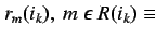 $ a(j,i_k) \equiv$
