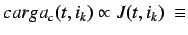 $ carga_m(t,i_k) = \displaystyle\sum_{j\ \epsilon\
J(t,i_k)} m(j)\ \equiv$