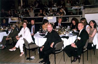 News Division members (named below) at the banquet