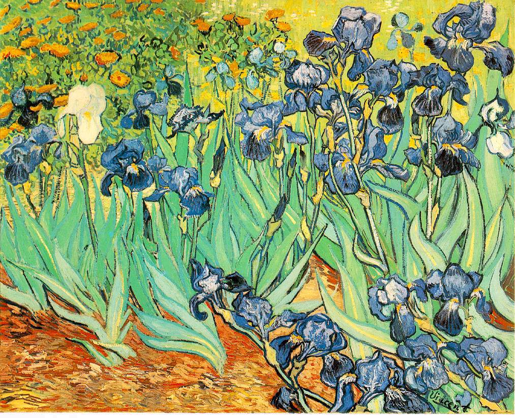 Vincent Van Gogh Irises ゴッホ展 立体複製画 2010